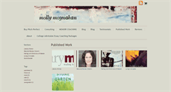 Desktop Screenshot of mollymoynahan.com